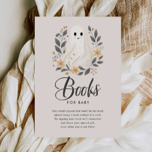Little Boo Ghost Baby shower Books for Baby Informatiekaartje