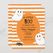 Little Boo Ghost Budget Halloween Baby shower (Voorkant / Achterkant)