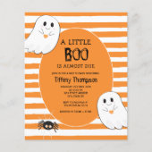 Little Boo Ghost Budget Halloween Baby shower (Voorkant)