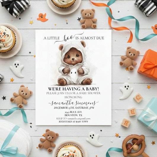 Little Boo Ghost Halloween Baby Beer