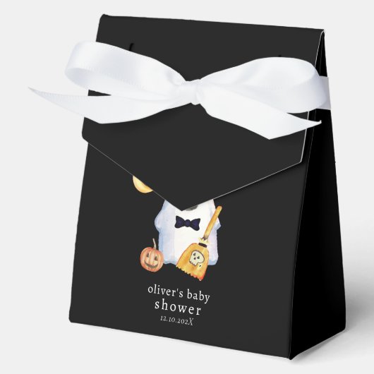 Little Boo Ghost Hollaween-Baby shower Bedankdoosjes (Voorkant)