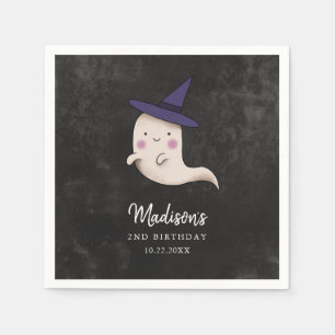 Little Boo Girls Halloween Birthday Party Servet