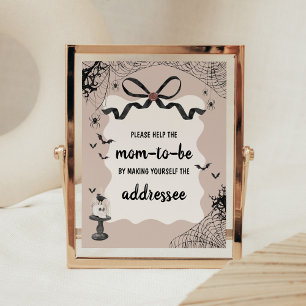 Little Boo Gothic BabyShower Envelope Station Teke Poster