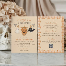 Little Boo Halloween All In One Baby Shower Kaart