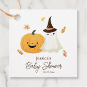 Little Boo Halloween Baby shower Bedankjes Labels (Voorkant)