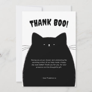 Little Boo Halloween Baby shower Bedankkaart