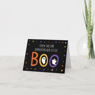Little Boo Halloween Baby shower Bedankkaart