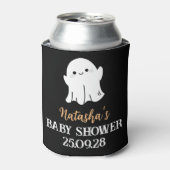 Little Boo Halloween Baby shower Black Cooler (Blikje Voorkant)