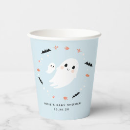 Little Boo Halloween baby shower blauw papier beke Papieren Bekers