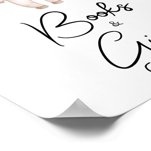 Little Boo Halloween Baby shower Boeken en geschen Poster (Hoek)