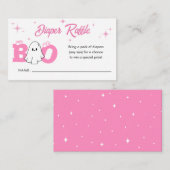 Little Boo Halloween Baby shower Diaper Raffle Informatiekaartje (Voorkant / Achterkant)
