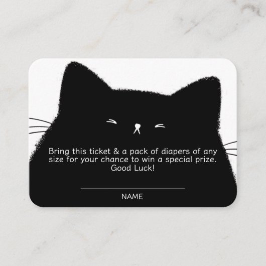 Little Boo Halloween Baby shower Diaper Raffle Informatiekaartje (Voorkant)