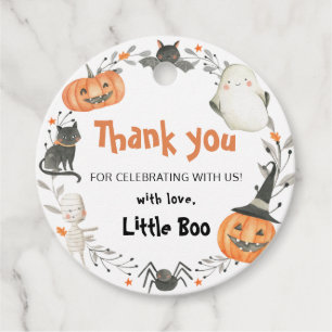 Little Boo Halloween Baby shower Favor Tag Bedankjes Labels