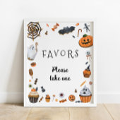 Little Boo Halloween Baby shower Favorieten Poster
