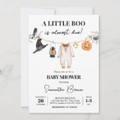 Little Boo Halloween Baby shower Kaart (Voorkant)