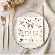 Little Boo Halloween Baby Shower Servet