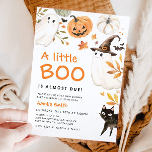 Little Boo Halloween Baby Shower Uitnodiging
