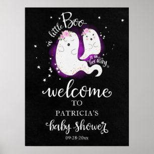 Little Boo Halloween Baby Shower Welkom Bord Poster