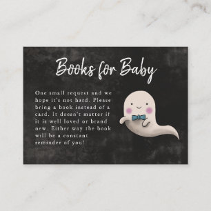 Little Boo Halloween Boy Baby shower Boekaanvraag Informatiekaartje