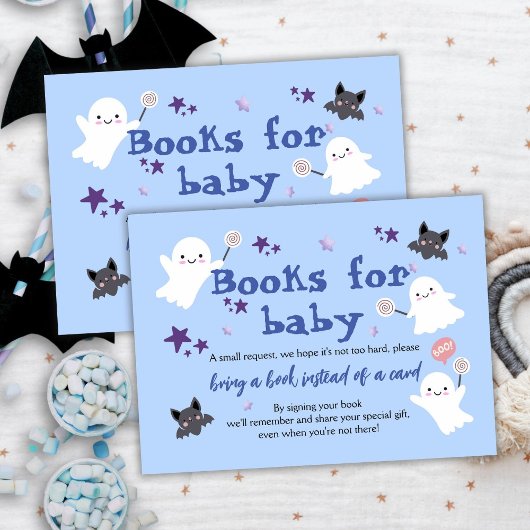 Little Boo Halloween Boy Books voor Baby Request Informatiekaartje