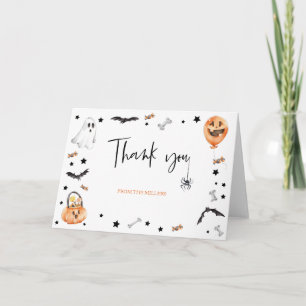 Little Boo Halloween Carte de remerciements