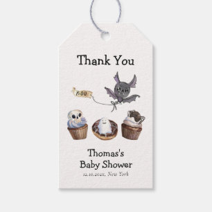 Little Boo Halloween cupcake Baby shower Cadeaulabel