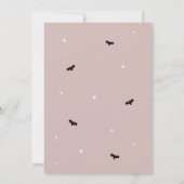 Little Boo Halloween Ghost Blush Roze Baby shower Kaart (Achterkant)