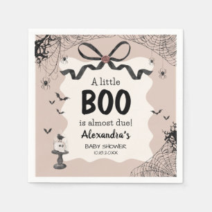 Little Boo Halloween Gothic Baby shower Servet