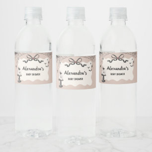 Little Boo Halloween Gothic Baby shower Waterfles Etiket