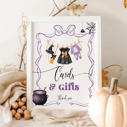 Little Boo Halloween Kleding kaarten en geschenken Poster