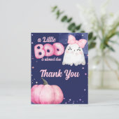 Little boo Halloween meisje baby shower dank u (Staand voorkant)