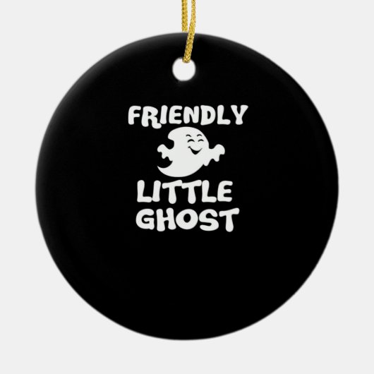 Little Boo Halloween Print  Keramisch Ornament (Voorkant)