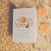 Little Boo Halloween Pumpkin bedankkaart