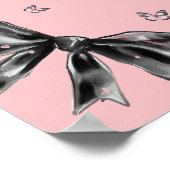 Little Boo Halloween Roze Baby shower Welkom Poster (Hoek)