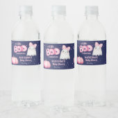 Little boo Halloween spookmeisje baby shower Waterfles Etiket (Flessen)