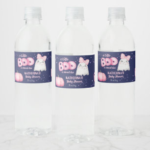Little boo Halloween spookmeisje baby shower Waterfles Etiket
