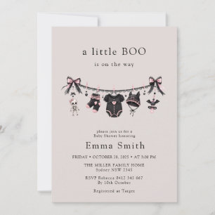 Little Boo Halloween Waslijn Baby Shower Kaart