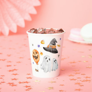 Little Boo Halloween Waterverf Baby shower Papieren Bekers