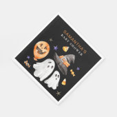 Little Boo Halloween Waterverf Baby shower Servet (Hoek)