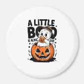 Little Boo Is Almost Due Cute Halloween Pregnancy Magneet (Voorkant)