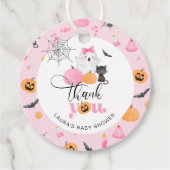 Little Boo is bijna te baby shower dank u Bedankjes Labels (Voorkant)