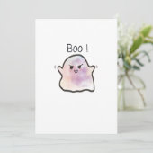 Little Boo Is Cheeky Funny Meme Feestdagenkaart (Staand voorkant)