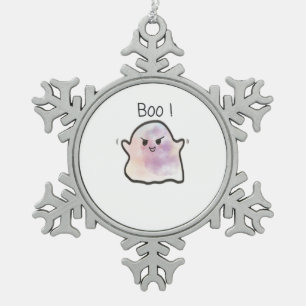 Little Boo is een grappige meme Tin Sneeuwvlok Ornament