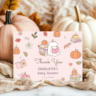 Little Boo is te wijten aan Pink schattig Baby sho Bedankkaart