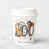 Little Boo is twee Halloween 2e verjaardag Papieren Bekers (Voorkant)