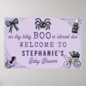 Little Boo Itsy Bitsy Spider Halloween Baby shower Poster (Voorkant)