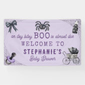 Little Boo Itsy Bitsy Spider Halloween Baby shower Spandoek (Horizontaal)