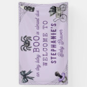 Little Boo Itsy Bitsy Spider Halloween Baby shower Spandoek (Verticaal)