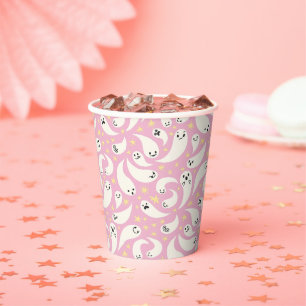 Little Boo Pink Pattern Baby shower Papieren Bekers