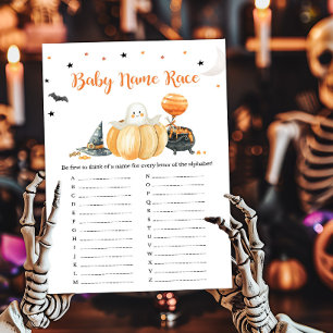 Little Boo Pumpkin Halloween Baby Naam Race Game